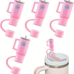 4pcs Silicone Straw Cover Cup Straw Cover Dustproof Straw Cover Cup Accessories