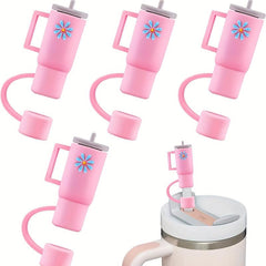 4pcs Silicone Straw Cover Cup Straw Cover Dustproof Straw Cover Cup Accessories
