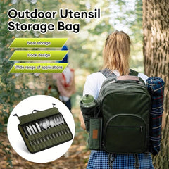 Outdoor Cultery Storage Bag Kitchen Knives Organizer Bag For Outdoor