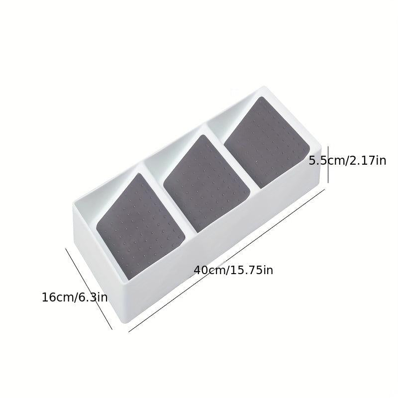 3 Tier Slanted Plastic Spice Rack Drawer Organizer for Kitchen Cabinet Drawers