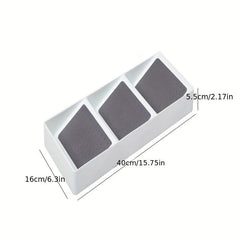 3 Tier Slanted Plastic Spice Rack Drawer Organizer for Kitchen Cabinet Drawers