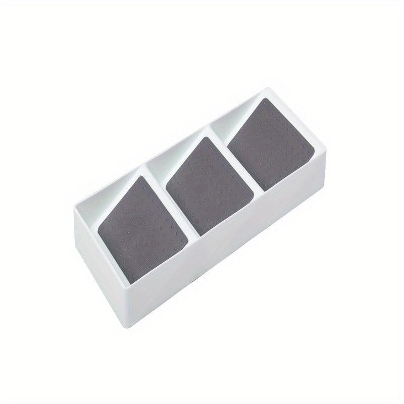 3 Tier Slanted Plastic Spice Rack Drawer Organizer for Kitchen Cabinet Drawers