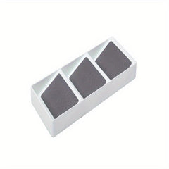 3 Tier Slanted Plastic Spice Rack Drawer Organizer for Kitchen Cabinet Drawers
