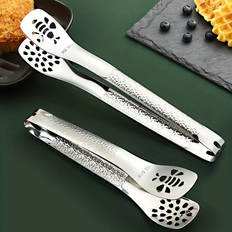 Stainless Steel Multifunctional Food Tongs Anti-Scalding Barbecue Clip