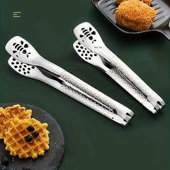 Stainless Steel Multifunctional Food Tongs Anti-Scalding Barbecue Clip