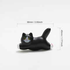 3D Running Cat Fridge Magnet for Office and Home Decor