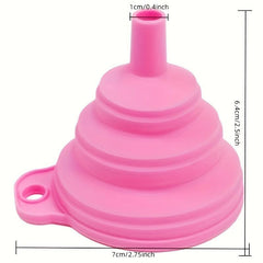 1pc Collapsible Plastic Funnel for Kitchen Liquid Gadgets