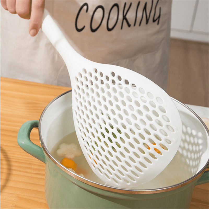 Plastic Colander Spoon Soup Strainer Large Scoop for Kitchen Noodles