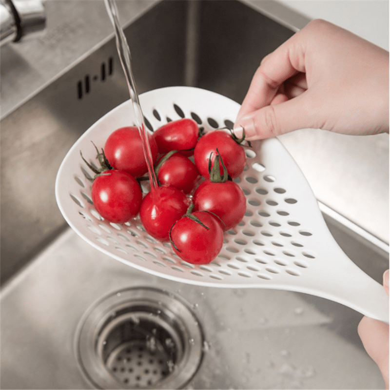 Plastic Colander Spoon Soup Strainer Large Scoop for Kitchen Noodles