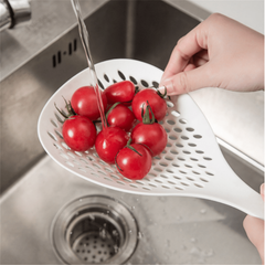 Plastic Colander Spoon Soup Strainer Large Scoop for Kitchen Noodles