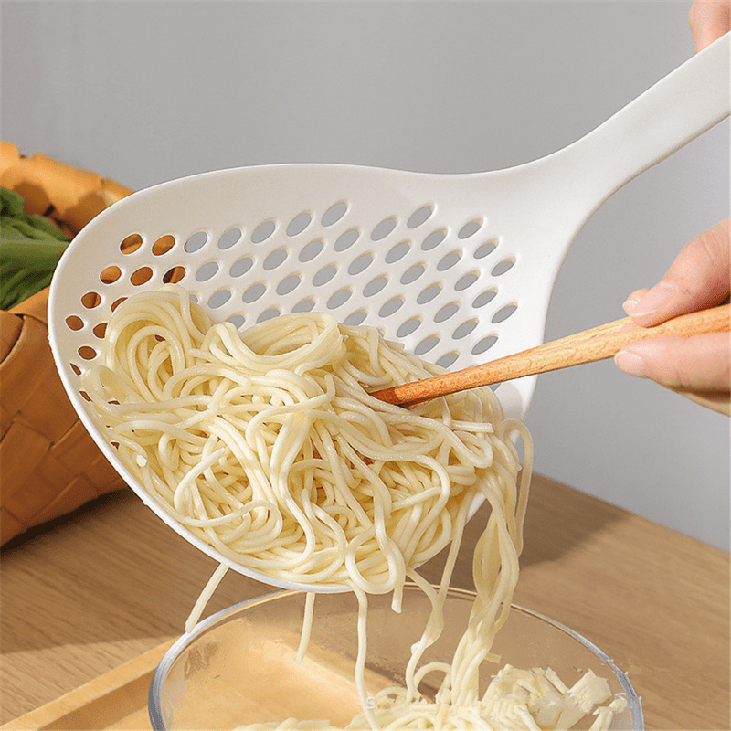 Plastic Colander Spoon Soup Strainer Large Scoop for Kitchen Noodles