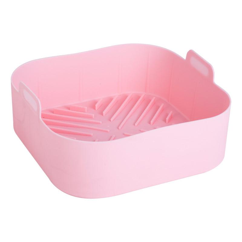 1pc Square Silicone Air Fryer Liner 21 01cm Reusable Baking Tray Oven Accessory