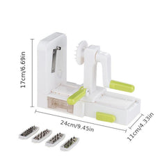 Manual Vegetable Spiralizer Zoodle Maker Potato Slicer Fruit Grater Kitchen