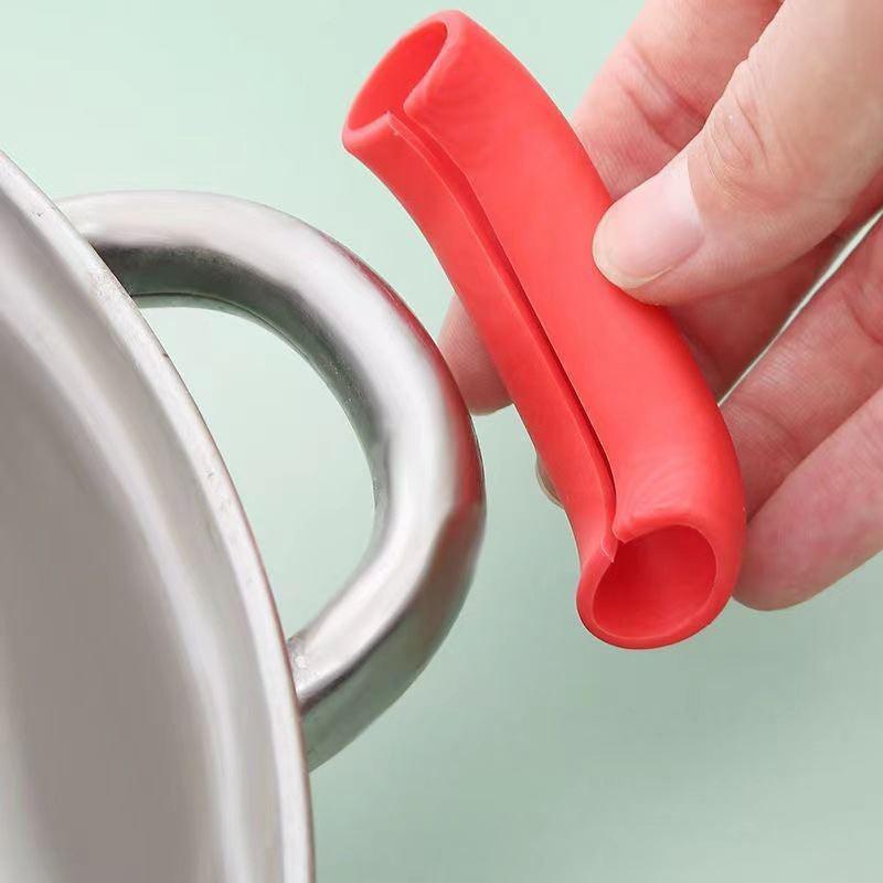 Silicone Pot Handle Sleeves - Set of 3 - High Temp & Wear Resistant