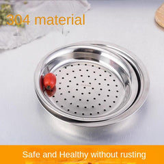 Stainless Steel Dumpling Plate - Cooking Steaming Chinese Dumpling Steamer