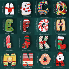 Christmas Fridge Magnets 26 Letters Whiteboard Sticker Decor Kitchen Office