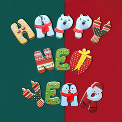 Christmas Fridge Magnets 26 Letters Whiteboard Sticker Decor Kitchen Office