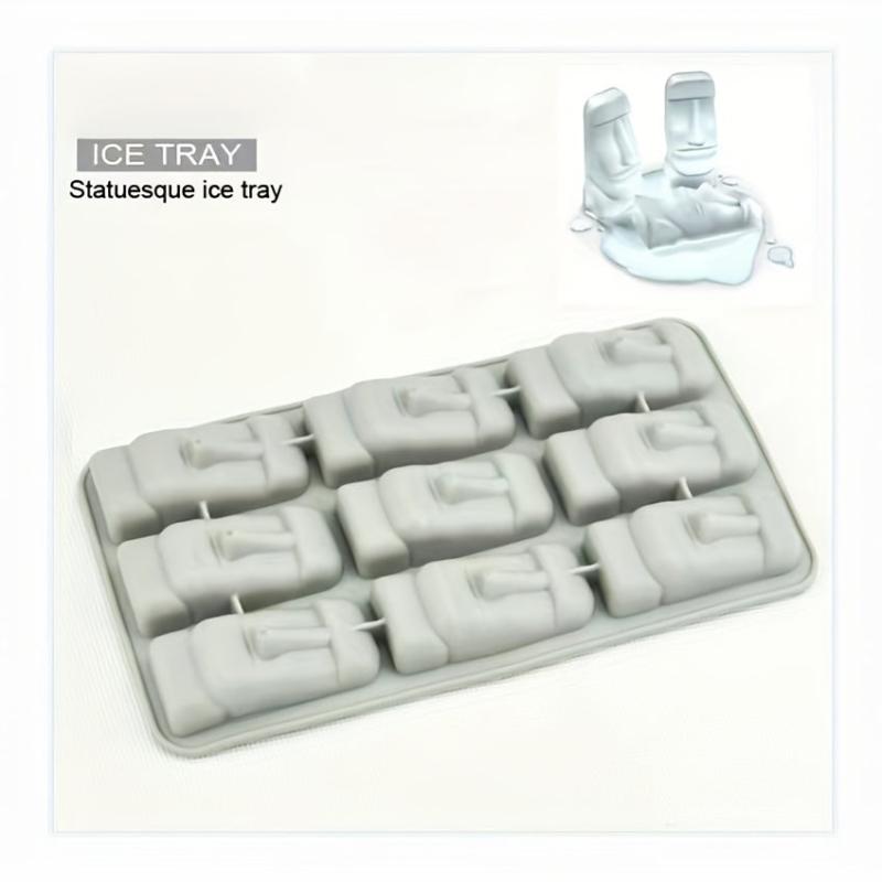 Silicone Easter Island Ice Cube Mold for Cocktails and Whiskey