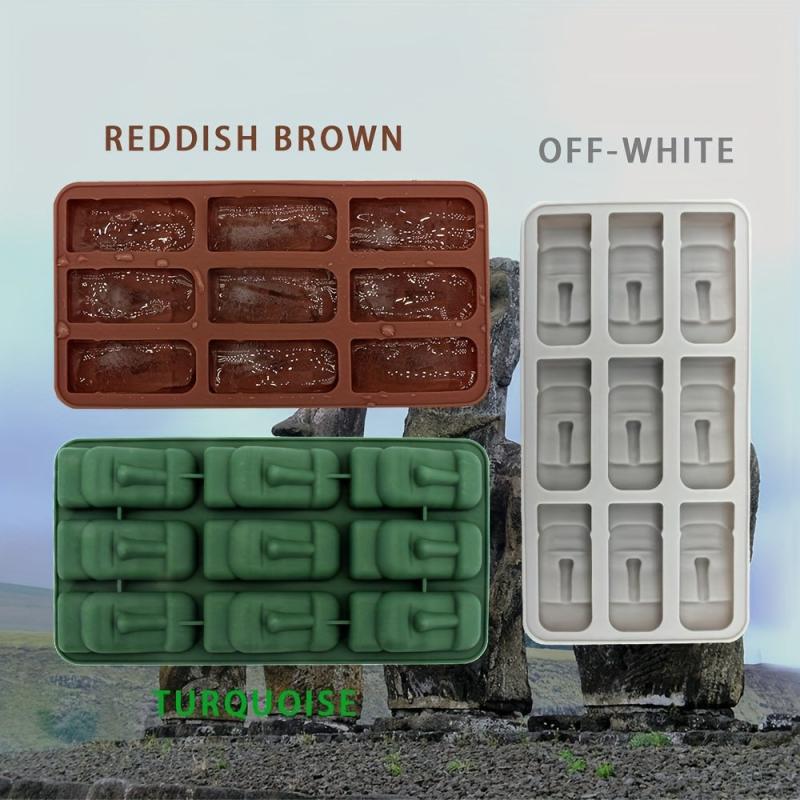 Silicone Easter Island Ice Cube Mold for Cocktails and Whiskey