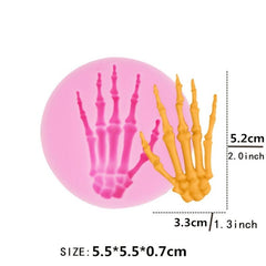6pcs Halloween Silicone Chocolate Mold for Cake Decoration