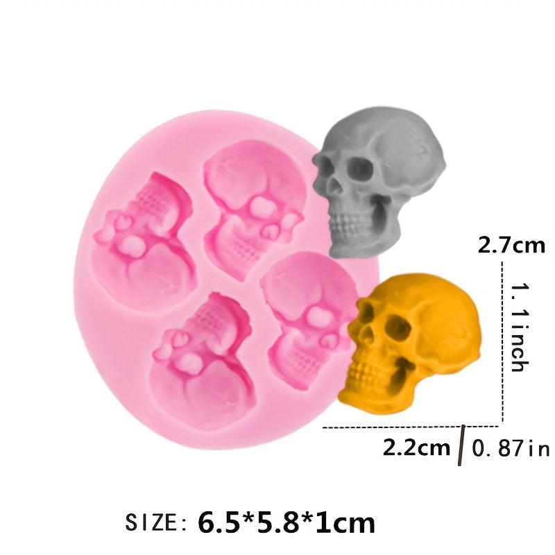 6pcs Halloween Silicone Chocolate Mold for Cake Decoration