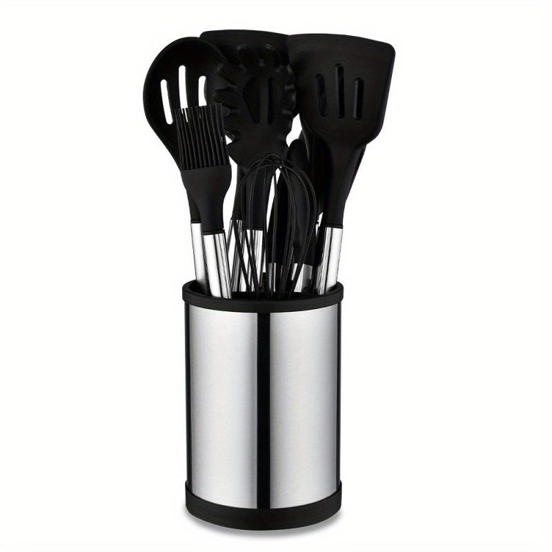 12pcs Nonstick Utensil Set Stainless Handle Silicone Spatula Spoon
