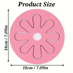 Silicone Placemats Mesh Round Table Pads Floral Shape Decorative Mat