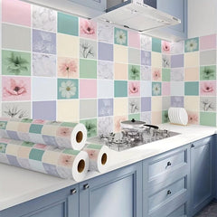 Paper Flower Pattern Wallpaper Self Adhesive Peel & Stick - Waterproof