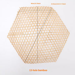 Bamboo Grid Net Hand woven Six sided Bamboo Pad Hotel Swing Pan Grid
