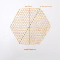 Bamboo Grid Net Hand woven Six sided Bamboo Pad Hotel Swing Pan Grid