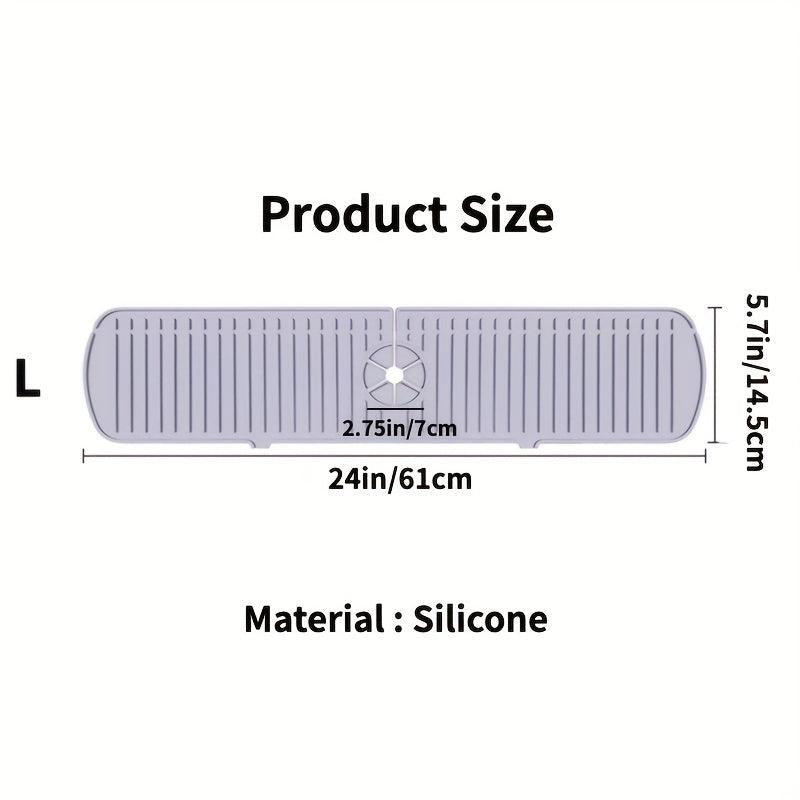Silicone Drain Mat Kitchen Faucet Sink Splash Guard Sink Drying Mat