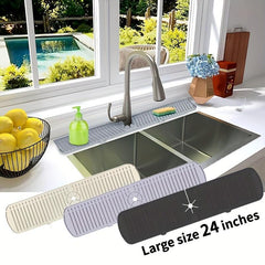 Silicone Drain Mat Kitchen Faucet Sink Splash Guard Sink Drying Mat