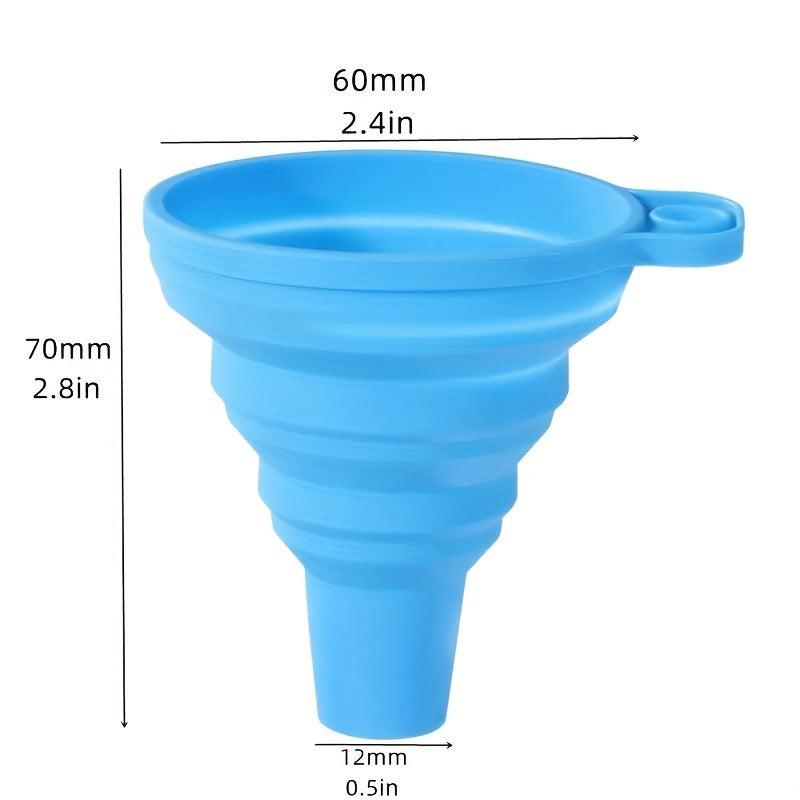 2pcs Silicone Foldable Funnel for Liquid Transfer Kitchen Gadgets