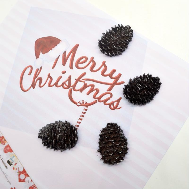 1pc Christmas Pinecone Refrigerator Magnets