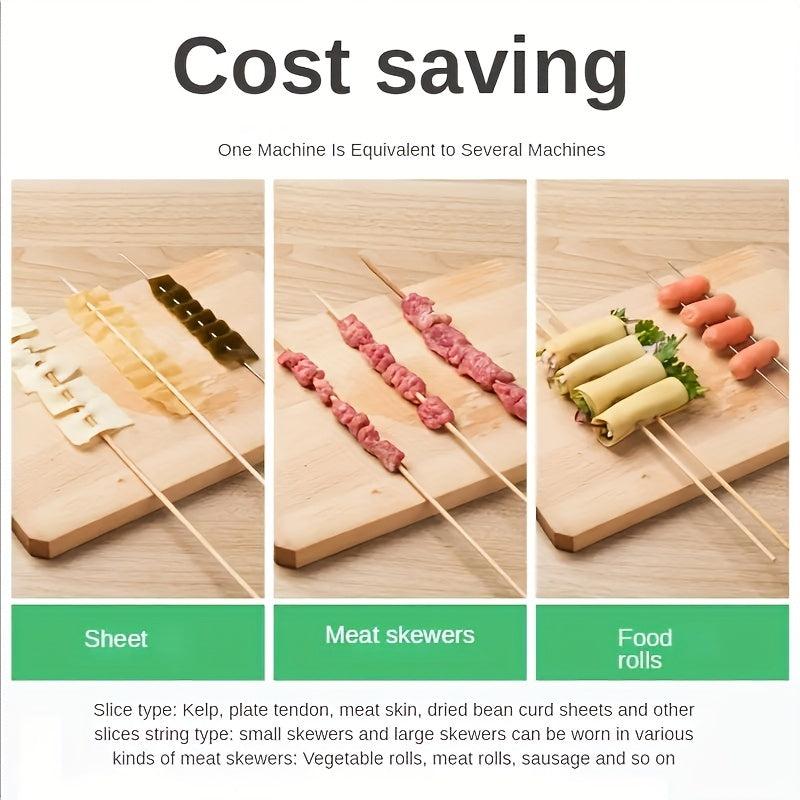 Barbecue String Box Skewer Tool for Meat Vegetables Easy to Use Durable