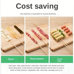 Barbecue String Box Skewer Tool for Meat Vegetables Easy to Use Durable