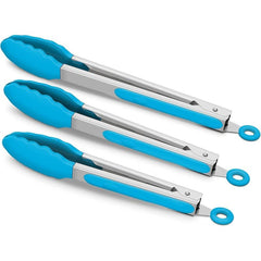 Kitchen Tongs Stainless Steel BBQ Cooking Grilling 7 9 12 Inch