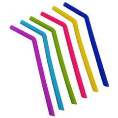6pcs Reusable Silicone Straws for Family Gatherings and Parties