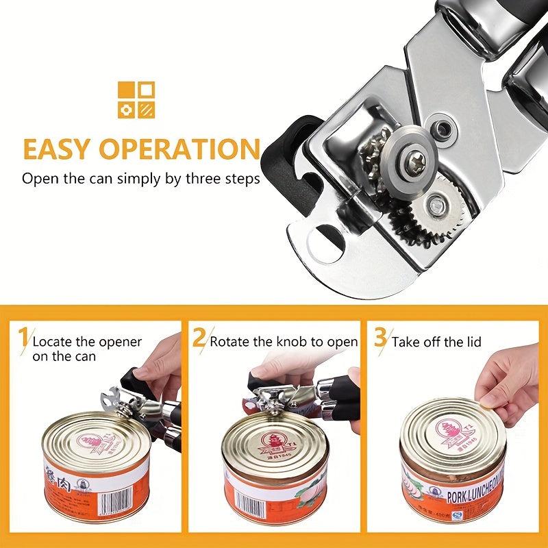 Stainless Steel Multifunctional Jar Opener for Weak Hands