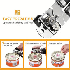 Stainless Steel Multifunctional Jar Opener for Weak Hands