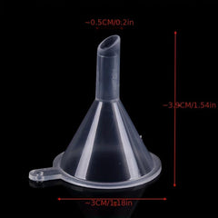 10pcs Mini Funnel Multifunctional Plastic Kitchen Perfume Diffuser Funnels