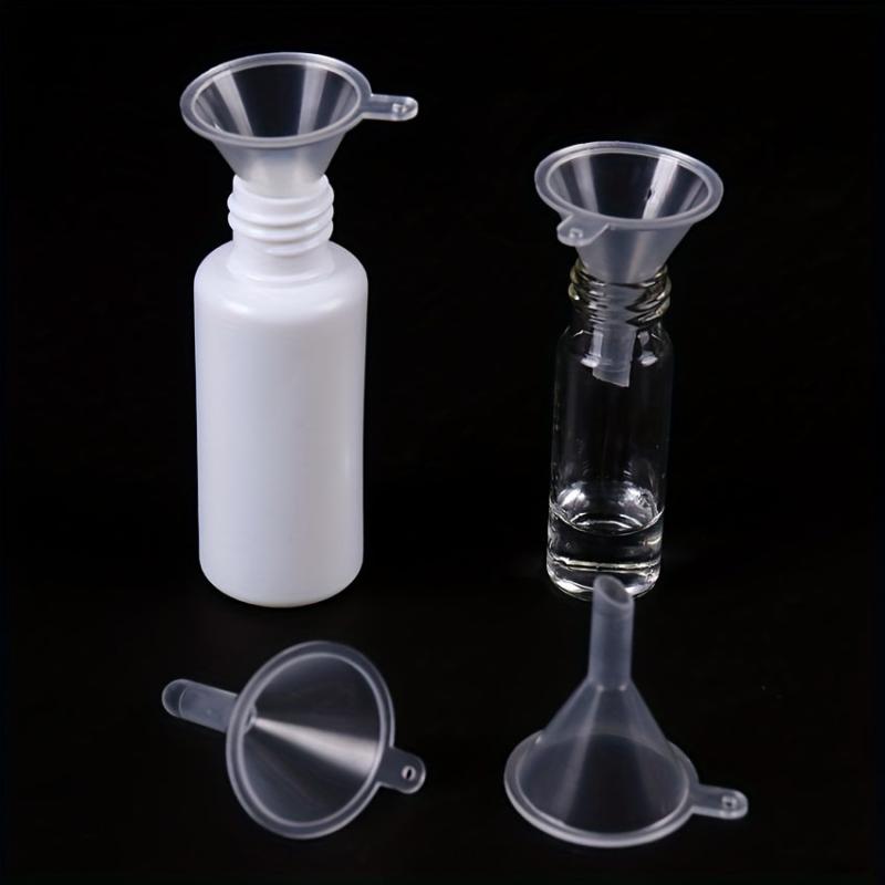 10pcs Mini Funnel Multifunctional Plastic Kitchen Perfume Diffuser Funnels