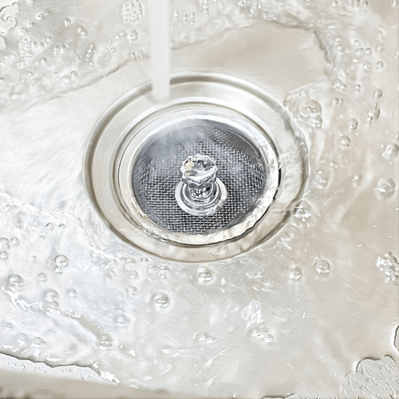 1pc Sink Basket Strainer Stainless Steel Drain Strainer Kitchen Sink Strainer