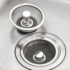 1pc Sink Basket Strainer Stainless Steel Drain Strainer Kitchen Sink Strainer