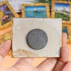 Landscape Painting Fridge Magnets Famous Art Decorative Whiteboard Sticker