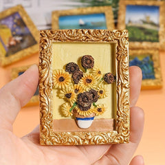 Landscape Painting Fridge Magnets Famous Art Decorative Whiteboard Sticker