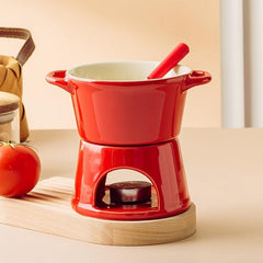Household Ceramic Pot & Stove Hot Pot Fondue Creme Stove Sukiyaki Stove