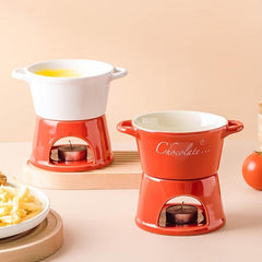 Household Ceramic Pot & Stove Hot Pot Fondue Creme Stove Sukiyaki Stove