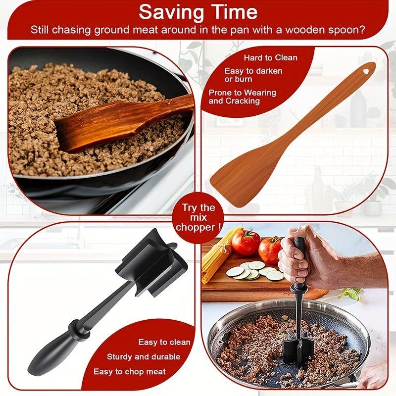 Manual Meat Chopper Cooking Scraper Grinder Masher Shredder