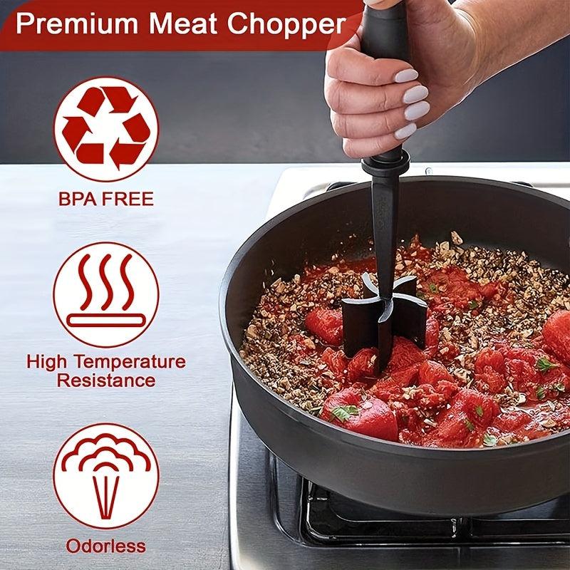 Manual Meat Chopper Cooking Scraper Grinder Masher Shredder